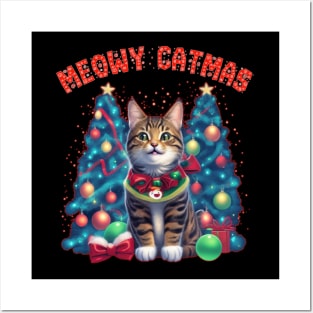 meowy catmas Posters and Art